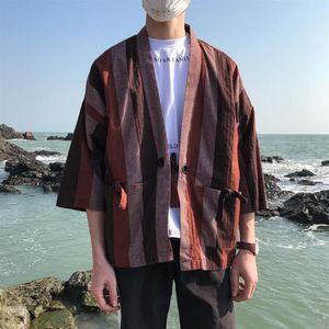 Kimono traditionnel de style japonais, robe de route chinoise, veste surdimensionnée, chemise de plage pour couple, chemises décontractées pour hommes, 231o