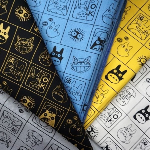 Japonais Totoro Patchwork Patchwork Coton Tissu en tissu Sac de couture