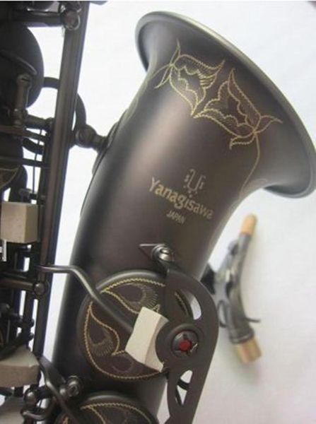 Japon Yanagis A-992 Saxophone Alto Saxophone noir E Instruments de musique plats Qualité Sax super professionnel avec boîtes rigides Sangles de cou gratuites