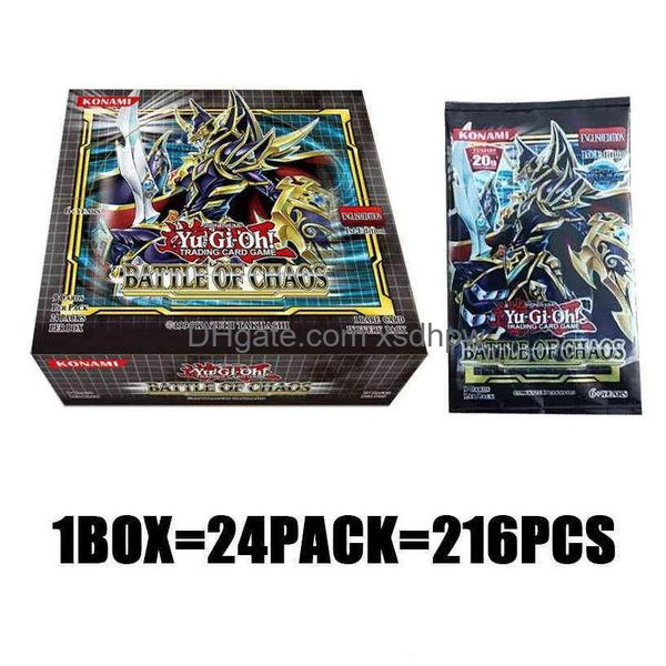 Colección japonesa Yuh Caja de tarjetas raras Yu Gi Oh Sky Dragon Juego Hobby Coleccionables Titular para niños Regalo Juguetes Drop Entrega Dhtt9