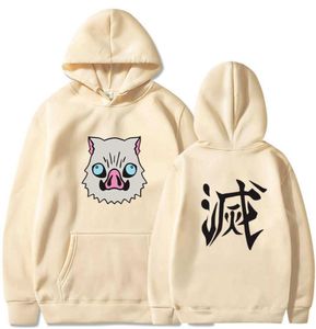 Japanses Anime Tanjiro Nezuko Zenitsu Inosuke Kostuum Hoodies Harajuku Fleece Sweatshirt Sudadera X06108475531