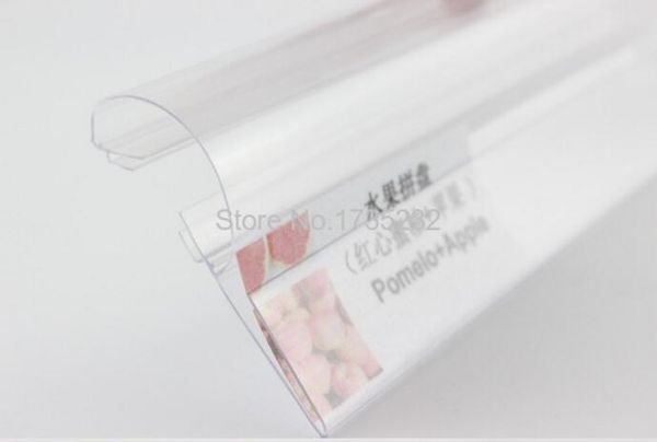 Étagère japonaise POP étiquette de prix billet bande de données verre bois clip bande étagère talker porte-étiquette pince