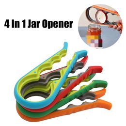 Potopener 4 in 1 Bespaar kracht Antislip Multifunctionele Easy Grip-sleutel voor flessen van 2 cm tot 7,2 cm Huishoudelijk gereedschap MHY062