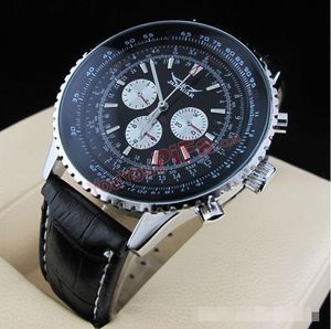 Marca Jaragar, reloj automático de lujo para hombre, relojes mecánicos de 6 manos, reloj de pulsera multifunción para hombre, cuero de PU, Erkek Kol Saati