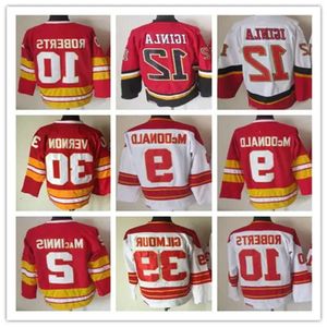 Jarome Iginla maillots de hockey vintage Theoren Fleury Joe Nieuwendyk Mike Vernon Doug Gilmour Al Macinnis Lanny Mcdonald Gary Roberts rétro 58