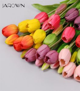 JArown 5 Heads Tulip Artificial Flower Real Touch Artificial Bouquet Fake Flower For Wedding Decoration Flores Home Garden Decor268480340