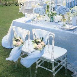 Jarown New Chair Back Artificial Silk Rose Wedding Banket Bruidsmeisje Holding Flowers Decoration Pozy Props