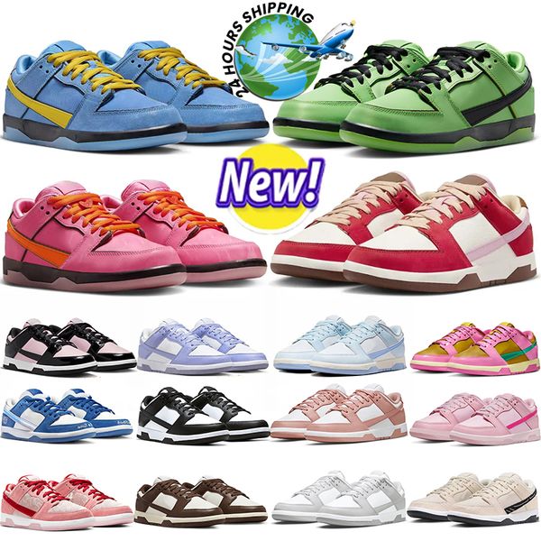 chaussures de plein air Jarritos baskets chaussures de sport pour hommes femmes panda Cacao Wow teinte bleue Triple Pink University Red baskets chaussures GAI 36-47