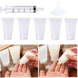 Bocaux 100pcs ~ 10pcs 8 ml vide Mini tube de voyage Cosmetic Small Hand Cream Lotion Conteneurs