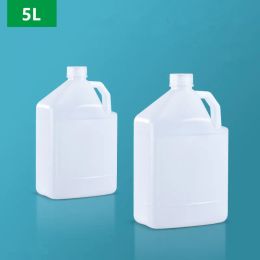 Frascos de plástico de 5 litros, recipientes de Alcohol líquido de calidad alimentaria, contenedor de almacenamiento de botellas recargables a prueba de fugas, 2 uds.