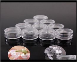 Jars Housekeeping Organization Home Garden Drop entrega 2021 100pcs 2G3G5G Plasia de plástico vacío Jarra de maquillaje cosmética Pots Transparente SAM7151603