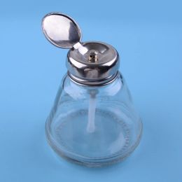 Potten LETAOSK Glazen Container Druk Type OneTouch Vloeistofpomp Dispenser 150 ml Voor Nagellak Remover Make Alcohol