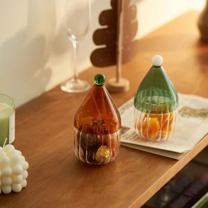 Pots nouveaux Noël en verre créatif haut de gamme