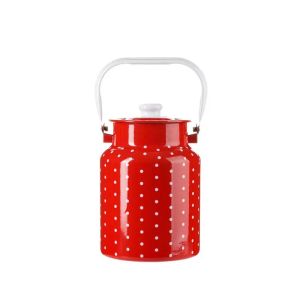 Botes Cubo portátil para almacenamiento de refrigerios, frascos grandes, leche de soja, arroz, vino, té, esmalte, tanque de aceite, arroz, refrigerios, frascos grandes, pepinillos, 3L