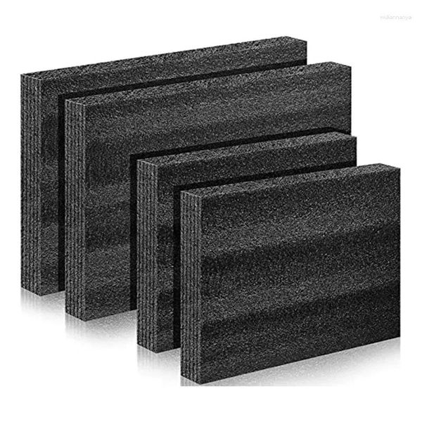 Bouteilles de rangement 4 PCS Polyéthylène personnalisable noir pour caisses Cas Tobe d'outil Emballage et artisanat