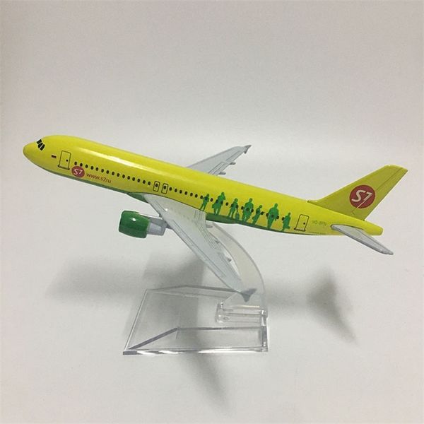 JASON TUTU 16 cm russie sibérie S7 Airlines Airbus A320 modèle d'avion modèle d'avion en métal moulé sous pression 1:400 avions à l'échelle 220507