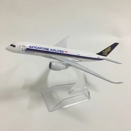 JASON TUTU Singapore Airways Airbus A350 Modèle d'avion Modèle d'avion en métal moulé sous pression 16 cm 1 400 Modèle d'avion Jouet Cadeau 240115