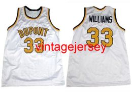 Jason Williams # 33 Dupont High School Retro Basketball Jersey Hommes Cousu Personnalisé N'importe Quel Numéro Nom Maillots
