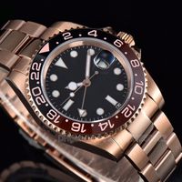 Jason007 Match pour hommes ￩tanche de luxe de luxe GMT C￩ramique Black lunette nouvelle m￩canique SS 2813 Automatique Sports Watch Designer Sports Watch Vakcak Wristwatch