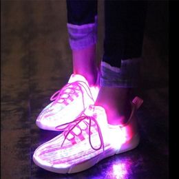 JawayKids Enfant Baskets Fibre Optique Chaussures pour Garçons Fille USB Rechargeable Glowing Fun and Gift Kids 220429