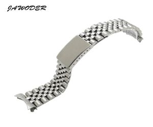 Jawoder Watchband Men Women13 17 20mm Puur vast stalen stalen polijsten gebrushed horlogebandriem inzetgesplitsing armbanden FO3631663