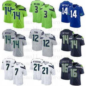 Jaxon Smith-Njigba Ken Walker voetbalshirt Jeugd Geno Smith DK Metcalf Jamal Adams Tyler Lockett Marshawn Lynch Tariq Woolen Bobby Wagner Devon Witherspoon