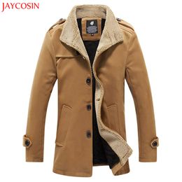 JAYCOSIN 1 Pza abrigo para hombre Otoño Invierno mezcla de algodón chaqueta gruesa cálida para exteriores abrigo de lana de manga larga chaqueta blusa superior z1122