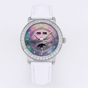 JB 3663 Motre be luxe diamant montre 35mm 6763 mouvement mécanique automatique boîtier en acier femmes montres montres de créateurs montres Relojes