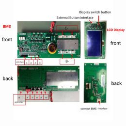 JBD BMS 15S 16S 100A 48V 60V LIFEPO4 BMS BMS Smart Family Storage Storage Lithium Battery Balancing Board RS485 peut fonctionner