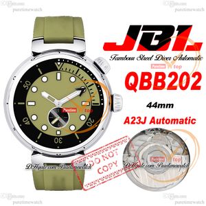 JBL Tambour Street Diver QBB202 A23J Automatisch herenhorloge Dameshorloges 44 mm stalen kast Stedelijke groene wijzerplaat Rubberen band Super Edition Reloj Hombre Puretime B2