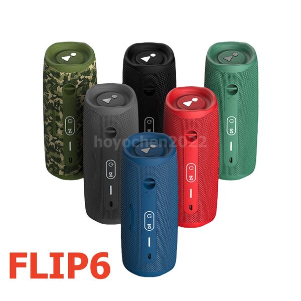 Flip6 Portable Bluetooth Carga de altavoces 5 IPX7 Mini altavoz impermeable y a prueba de polvo Música de bajo estéreo de bajo poderoso y sublimación de bajo profundo