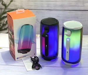 en haut-parleurs portables JBLS Pulse 5 Musique de subwoofer étanche des lumières LED de couleur palpitante