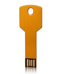 Jboxing Gold Metal Key 32GB USB 20 Flash Drives 32GB Flash Pen Drive Duimopslag Voldoende Memory Stick voor PC Laptop Macbook Tab8858160