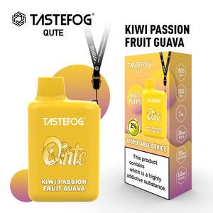 Cigarette électronique jetable Tastefog Qute de stylo de Vape de 800 bouffées 4ml 2%NIC avec TPD CE RoHS 15 saveurs mélangées de fruits pour l'euro-marché