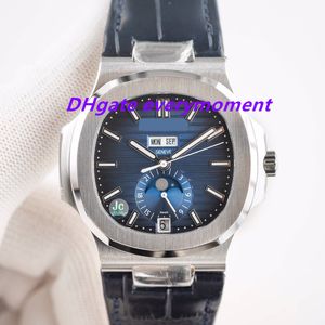 JC Factory Made Montres pour hommes 5726A 40,5 mm Montre mécanique automatique Cal.324 904L Acier de précision Saphir Super Forte Lueur Étanche Soleil Lune Étoile Montre-bracelet