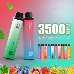 JC En Stock Jetable Pod Vapes E-Cigarette Vape Pen 3500 bouffées Smok 10 ml Rechargeable Tastefog Prix Usine En Gros