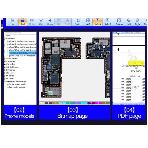 JC JCID VIP Card Drawing Diagram Intelligent Online Dongle Schémas Bitmap pour iPhone iPad Android Circuit Software Tool