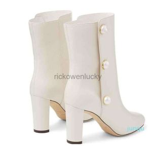 JC Jimmynessity Choo Rina Elgant Winter Latte Embelli les chaussures de haute qualité Embelli