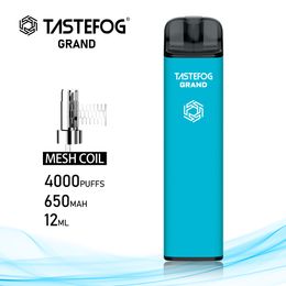 JC Tastefog GRAND Rechargeable 4000 bouffées Cigarette électronique jetable 5% 50 mg NIC sel TPD Certification vente en gros