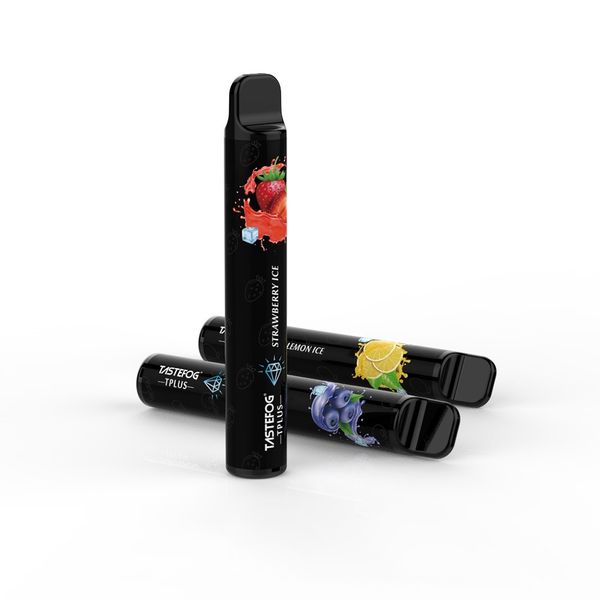 Tastefog TPLUS personnalisé 2% NIC 800puffs E-cigarette Disposable vape pod kits de démarrage ECIGS en gros à faible coût