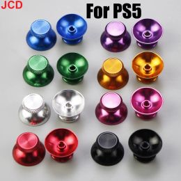 JCD 1PAIR = 2PCS Aluminium Métal analogique Joystick Thumb Stick Grip Cap pour PS5 Controller Gamepad Rocker Caps ACCESSOIRES