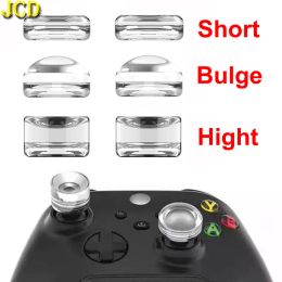 JCD 2PCS CAP JOYSTICS DE JOYSTICK CRISTAL CELAGE transparent pour les capuchons de poignée de bâton de pouce en silicone X / S pour PS5 PS4