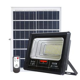 JD Reflector Solar ABS 30W 50W 100W 200W 300W Foco Impermeable con Control Remoto Iluminación LED para Exteriores