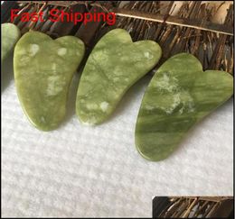 Jd010 Natural Xiuyan Piedra Verde Jade Guasha Gua Sha Tablero Masr para Scra QylcCq Hairclippers20118007368