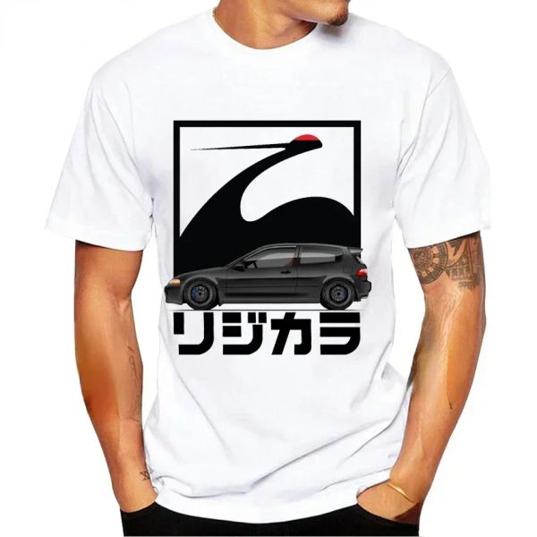 JDM Civic Type R EG Sport Classic Japonais légendaire légendaire Print Boys T-shirt blanc décontracté
