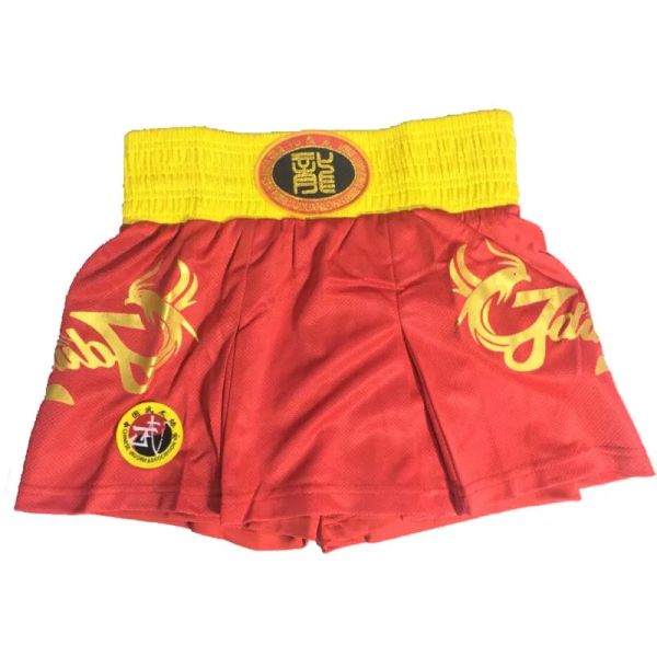 Jduanl Phoneix Kids Girls / Femmes Sanda Wushu MMA Boxing Jolipes courtes + T-shirts Arts martiaux Muay Thai Uniforms combatt les tenues Deo