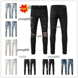 Jean amari amirs AM 2024 Nouveautés Hommes De Luxe Designer Denim Jeans Trous Pantalons amirirlies COOLGUY Biker Pantalon Homme Vêtements imiri 2054