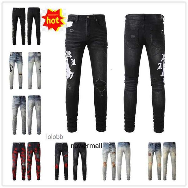 Jean Amari Denim Amirl Man Amirlies Holes Am Biker Amis Designer Imiri Jeans Amiiri Pantalons New Coolguy Arrivals Pants Mens Clo Luxury Grwz