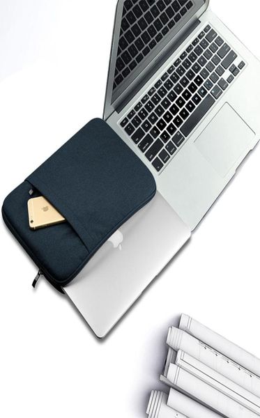 Sac à main de jean denim en tissu de porte-sacs de protection pour macbook Air Pro Retina 11 13 15 pouces ordinateur portable PC Universal Zipper 3908279