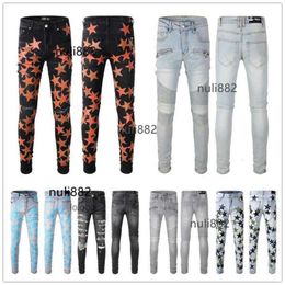 Jean Man 2023 Nieuwkomers amari amirl amirlies Kleding am amis imiri amiiri Heren Luxe Designer Denim COOLGUY Broek Jeans Gaten Broek Biker 87UU